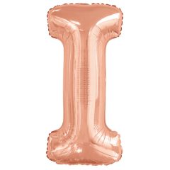 Folija balon črka I RoseGold