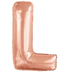 Folija balon črka L RoseGold