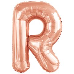 Folija balon črka R RoseGold