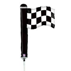 Mini Checkered flag folija balon na palčki