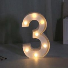 Svetleča Številka 3 - 22cm