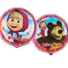 Standard Masha & Bear Round folija balon