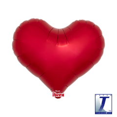 Ibrex "Jelly" Srce Metallic Ruby Red folija balon