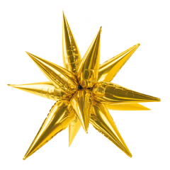 Maxi 3D Gold Star 95 cm folija balon