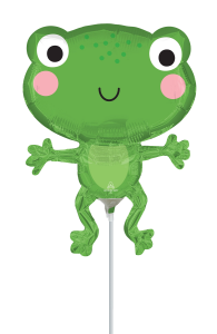 Mini Happy Frog folija balon na palčki