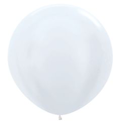 Latex baloni 90 cm Satin White 