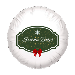 Standard Sretan Božić folija balon