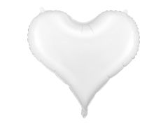 Maxi Heart White folija balon 75x64 cm