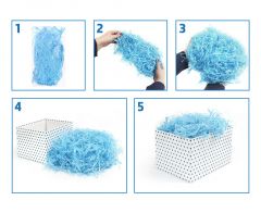 Okrasni narezan papir Light Blue